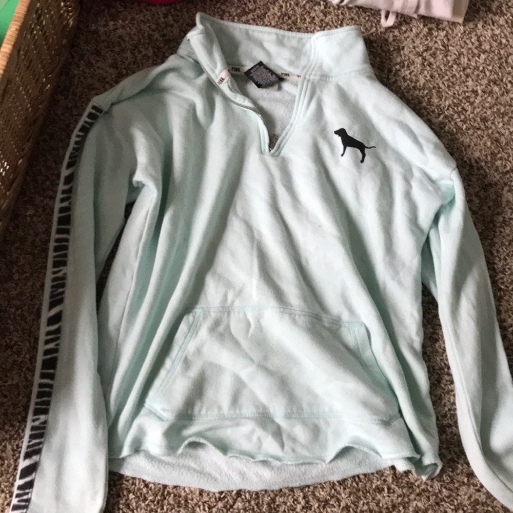 Pink collared sweatshirt